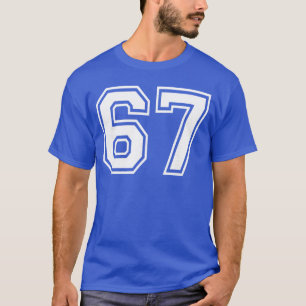 Camiseta 67 Número SitySeveneam Deportes Combinación Varsit