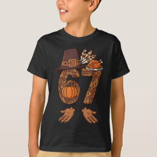 Camiseta 67 Pavo de Acción de Gracias Divertido 6 7 Meme Ch