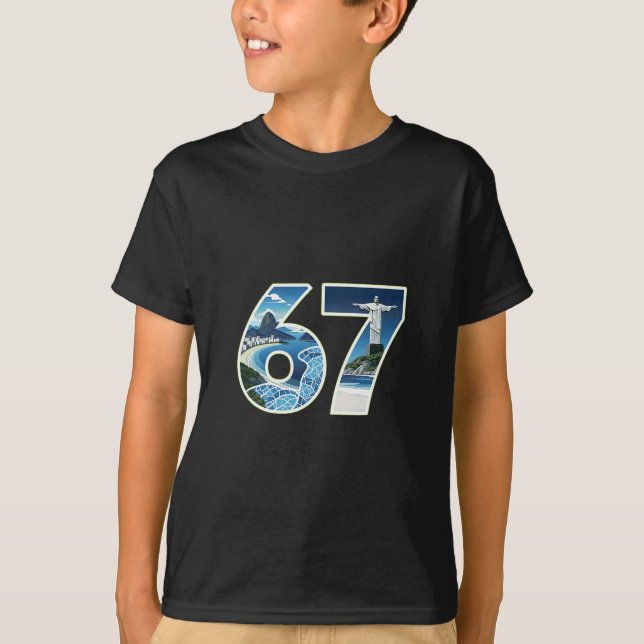 Camiseta 67 Rio Landmarks Illustration  (Anverso)