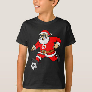 Camiseta 67 Santa Fútbol Six Seven Meme Navidad Srt Hombres