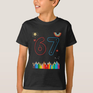 Camiseta 67 Seguimiento Divertido Meme Maestros Escuela Pri