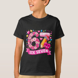 Camiseta 67 Seis Siete 6 7 Meme Diseño de Maestro San Valen