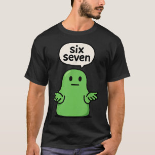 Camiseta 67 Seis Siete 6-7 Slime de Blob Verde Divertido pa