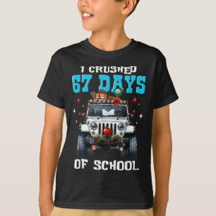 Camiseta 67 Seis Siete Aplasto 67 Días De Escuela Chiste Di