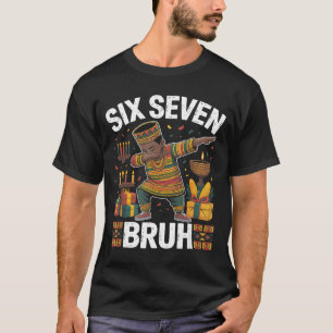Camiseta 67 Seis Siete Bruh Kwanzaa Dabbing 6 7 Meme Divert