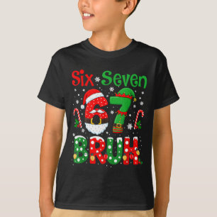 Camiseta 67 Seis Siete Burh Divertida Navidad 6 7 Meme Homb