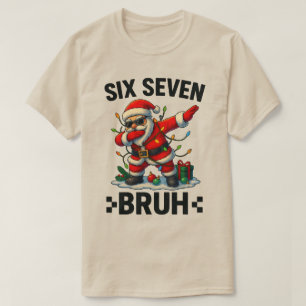 Camiseta 67 Seis Siete Burh Santa haciendo Dab Navidad