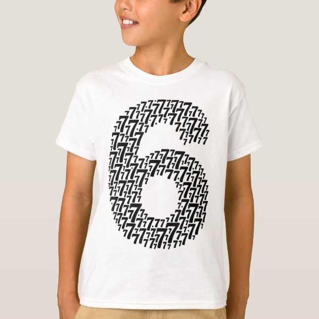 Camiseta 67 Seis Siete Diseño Divertido de 6 y 7 que Combin (Anverso)