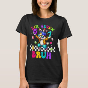 Camiseta 67 seis siete gafas de sol de conejo divertido con