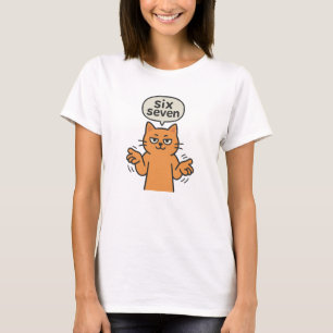 Camiseta 67 Seis Siete Gato Divertido - Juegos Infantiles B