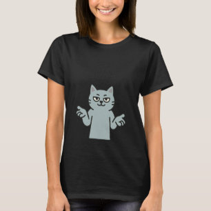 Camiseta 67 Seis Siete Gato Gris Azul - Cerebro de Juegos p