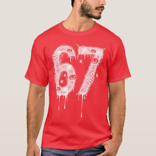 Camiseta 67 Si Siete 6 7 Halloween Meme Divertido Slang Ara