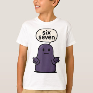Camiseta 67 Six Seven 6-7 Blob de Medianoche Slime - Cerebr