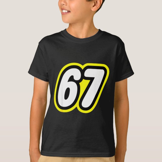 Camiseta 67 Six Seven 6 7 Boys Girls Kids Teens Tee  (Anverso)