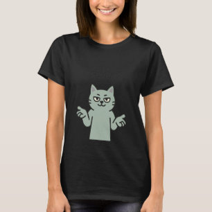 Camiseta 67 Six Seven 6-7 Gato Verde - Divertido Bra de Jue