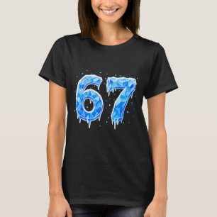 Camiseta 67 Six Seven 6-7 Hielo - Meme de Brainrot Divertid