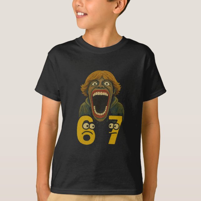 Camiseta 67 Six Seven 6 7 Meme Design Funny 6 7 2  (Anverso)