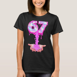 Camiseta 67 Six Seven 6 7 Meme San Valentín Divertido Mujer