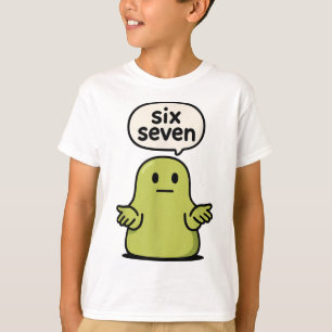 Camiseta 67 Six Seven 6-7 Slime de Blob Verde - Bra Diverti