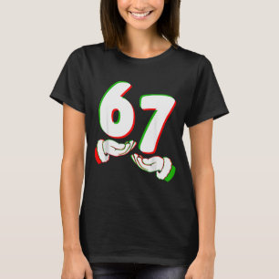 Camiseta 67 Six Seven Burh Divertido Navidad 6 7 Meme Hombr
