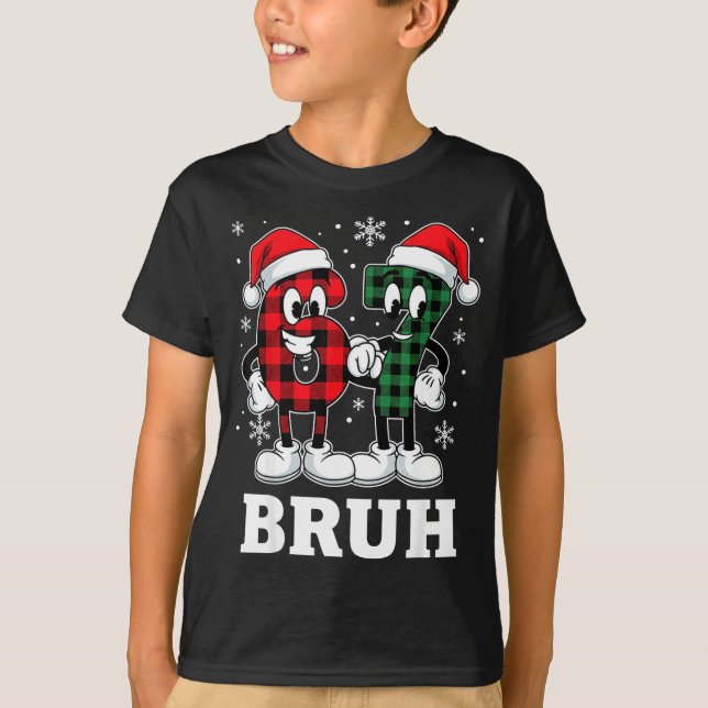 Camiseta 67 Six Seven Christmas Bruh Funny Italian Brainrot (Anverso)