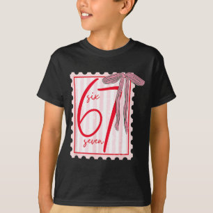 Camiseta 67 Six Seven Coqueta Nk Lazo Divertido 6 7 Meme Ch