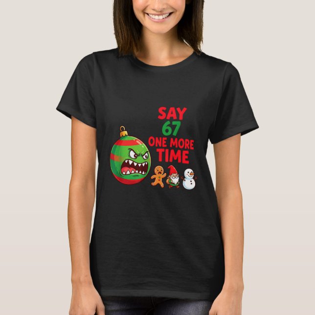 Camiseta 67 Six Seven Funny Christmas 6 7 Meme Joke Men Wom (Anverso)