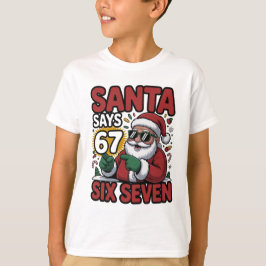 Camiseta 67 Six Seven Funny Christmas Santa Meme