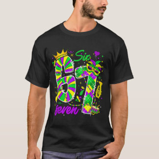 Camiseta 67 Six Seven Mardi Gras Carnival New Orleans Fleur