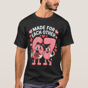 Camiseta 67 Six Seven Meme Gen Alpha Día de San Valentín Co