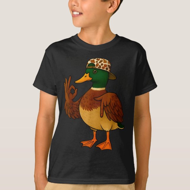 Camiseta 67 Six Seven Meme Mallard Duck Hunting Season Boy  (Anverso)
