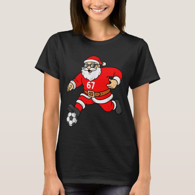 Camiseta 67 Soccer Santa Six Seven Meme Christmas Srt Men B (Anverso)