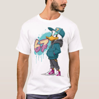 Camiseta 67 Street Duck – Urban Cartoon Style