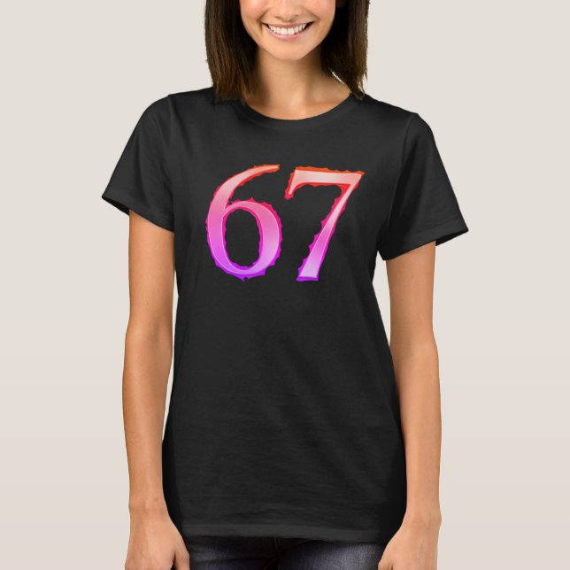 Camiseta 67 Streetwear Graphic T-Shirt Design (Anverso)