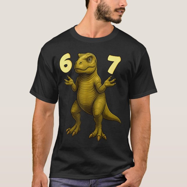 Camiseta 67 T-rex Hands Motion Dinosaur Meme For Kids Teens (Anverso)