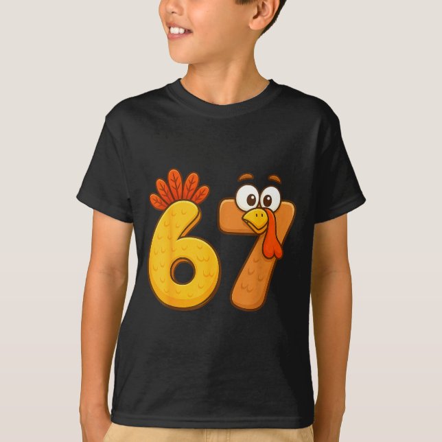 Camiseta 67 Thanksgiving Funny Six Seven Meme For Men Women (Anverso)