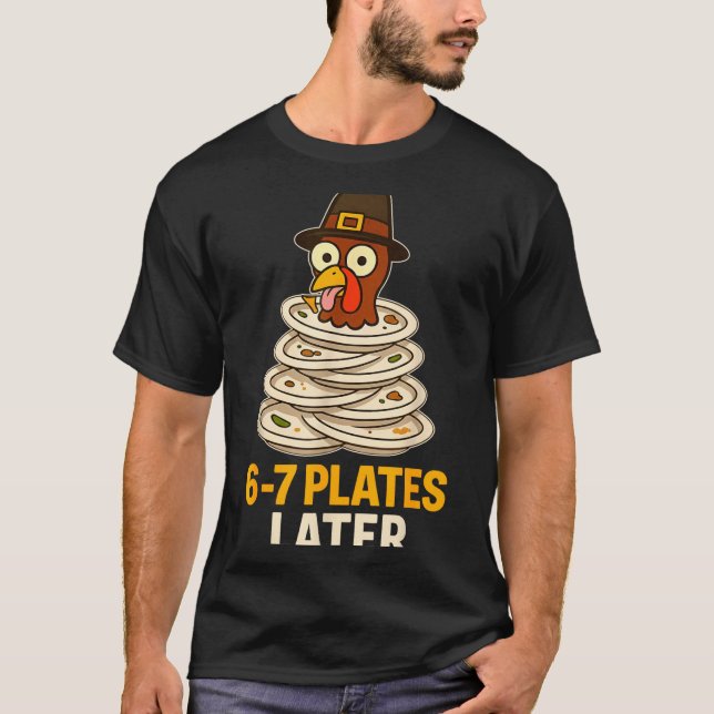 Camiseta 67 Thanksgiving Funny Turkey 6-7 Meme Six Seven Bo (Anverso)