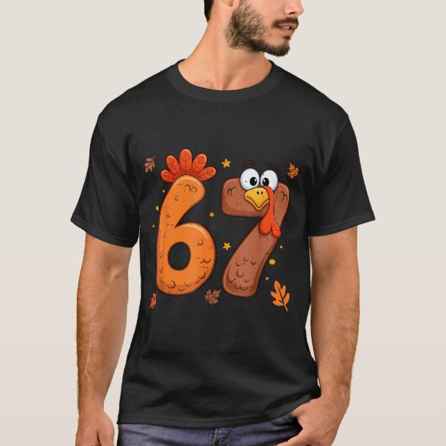Camiseta 67 Thanksgiving Turkey Turkey  (Anverso)