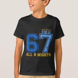 Camiseta 67 Todas las 8 Noches de Hanukkah Judío Chanukah S
