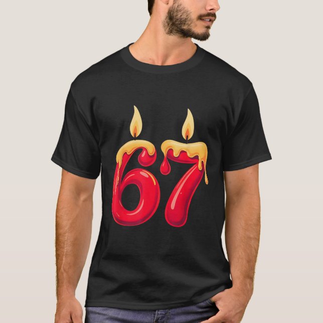 Camiseta 67 velas de Navidad  (Anverso)