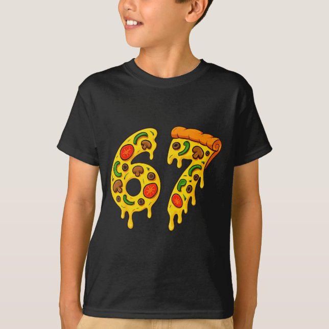 Camiseta 67 Zza Meme Divertido Seis Siete Modismo Gen Alpha (Anverso)