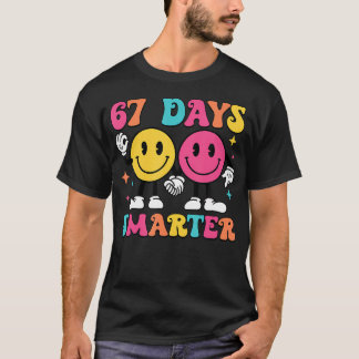 Camiseta 67Th Day Of School 67 Days Smarter Teacher Student