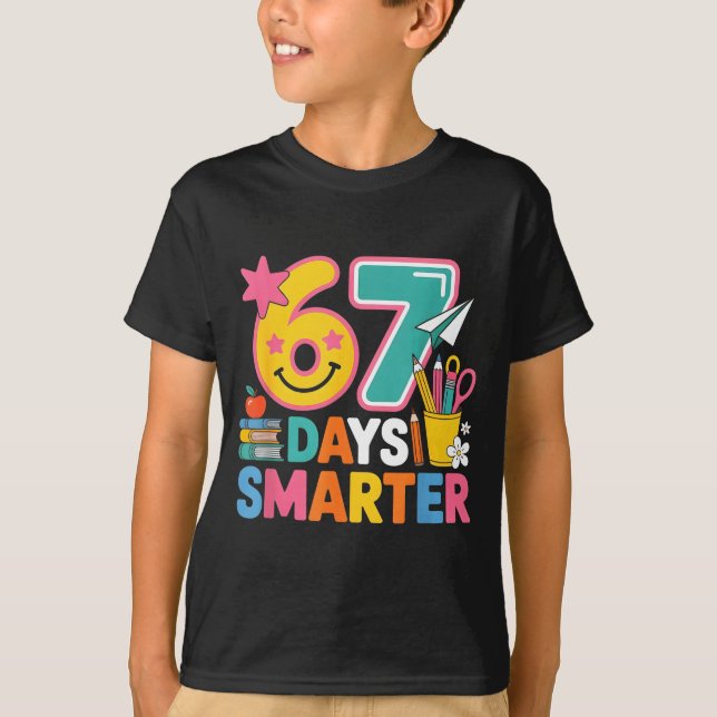 Camiseta 67th Day Of School Shirt 67 Days Smarter Teacher B (Anverso)