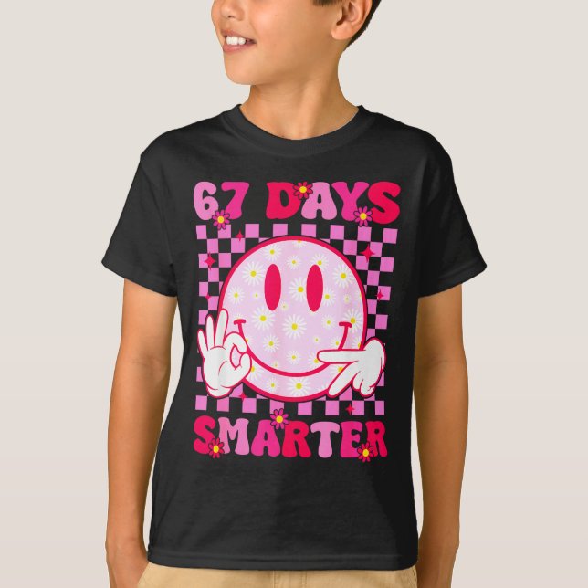 Camiseta 67th Day Of School Shirt 67 Days Smarter Teacher B (Anverso)