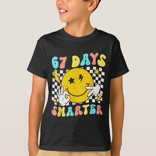 Camiseta 67th Day Of School Shirt 67 Days Smarter Teacher B (Anverso)