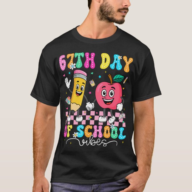 Camiseta 67Th Day Of School Shirt 67 Days Smarter Teacher B (Anverso)