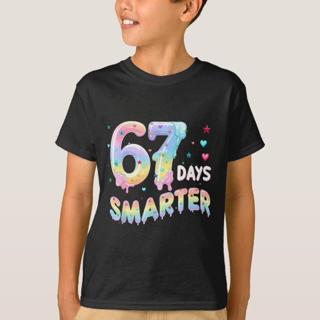 Camiseta 67th Day Of School Shirt 67 Days Smarter Teacher B (Anverso)