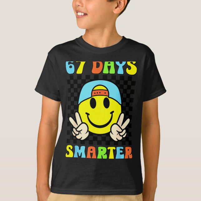 Camiseta 67th Day Of School Shirt 67 Days Smarter Teacher B (Anverso)