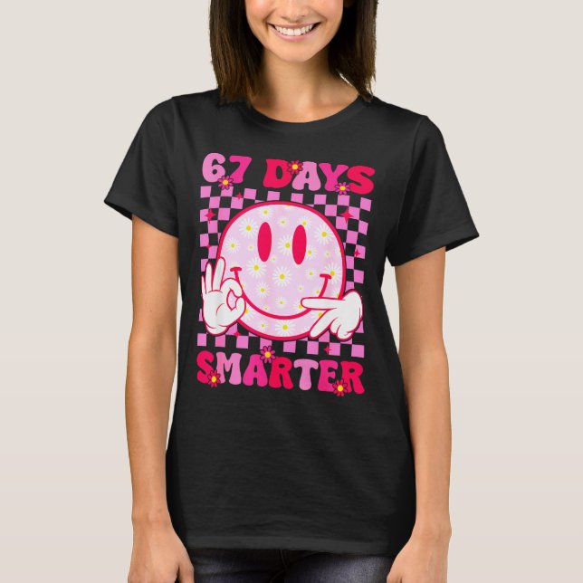 Camiseta 67th Day Of School Shirt 67 Days Smarter Teacher B (Anverso)