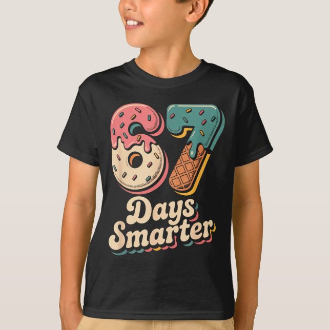 Camiseta 67th Day Of School Shirt 67 Days Smarter Teacher B (Anverso)